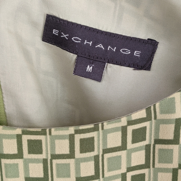 Retro vintage EXCHANGE green mini shift dress - Picture 4 of 4